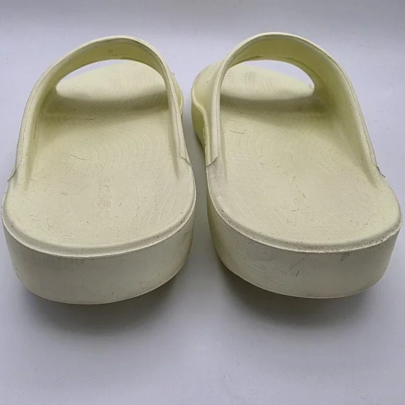 Oofos Ooahh Comfort Slide Womens Size 8- Yellow Recovery Sandals, Mens 6. - Picture 4 of 9